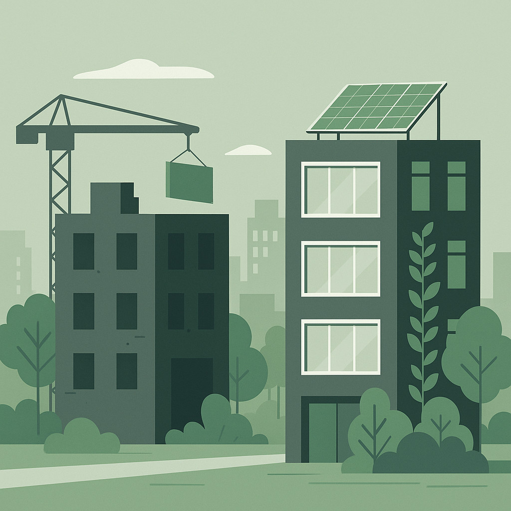 Leerstand neu denken - als Potenzialraum. Illustration zur kommunalen Reaktivierung von Leerstand